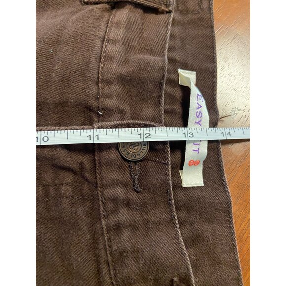 Bill Blass Brown Cotton Women's Easy Fit Pants Size 12 - Picture 11 of 13